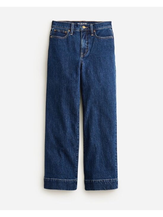 J. Crew Denim - J Crew Women 32 Slim Wide Leg Jean Dark Wash Denim Minimalist Everyday Casual